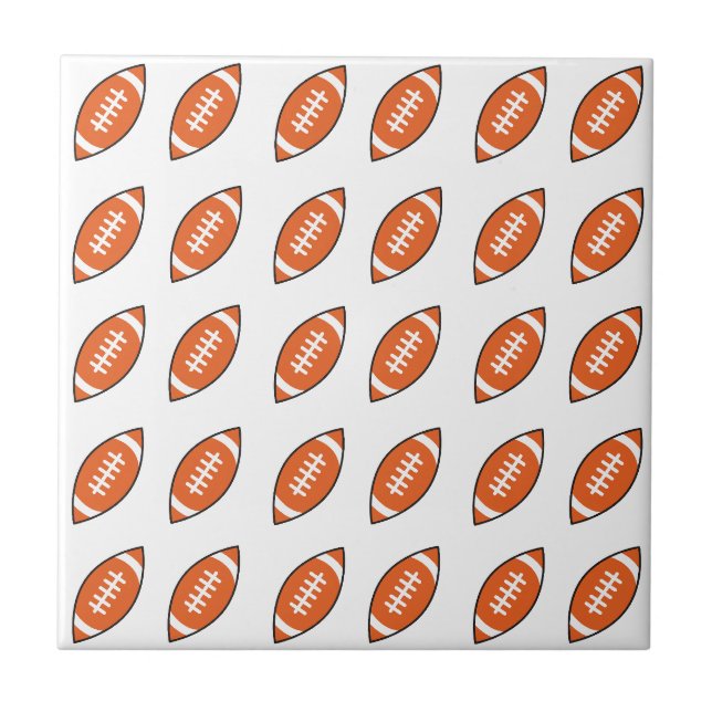 American football illustration pattern tile (Front)