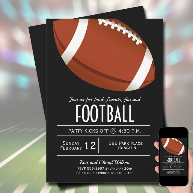 American Football Invitation (Order as an INSTANT DOWNLOAD to send digitally, order PRINTED or both!)