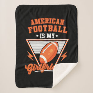 American Football Is My Girlfriend Sherpa Blanket
