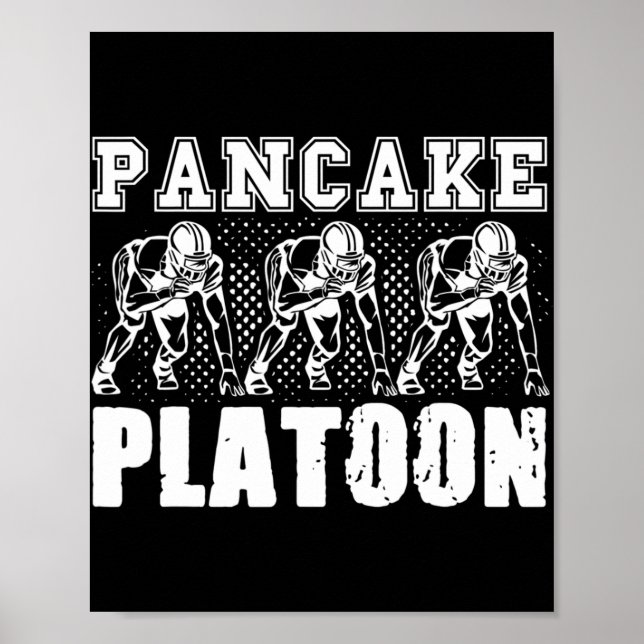 American Football Lineman Pancake Platoon Player S Poster (Front)