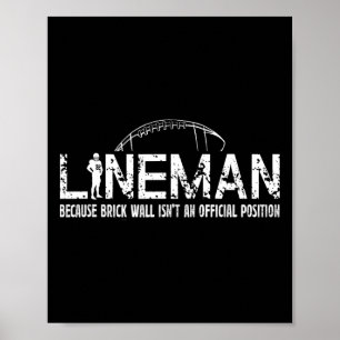 American Football Lineman  Poster