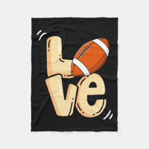 American Football Love Valentines Rugby Srts Pl _1 Fleece Blanket