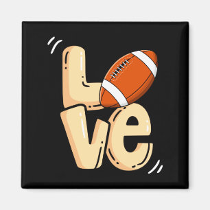 American Football Love Valentines Rugby Srts Pl _1 Magnet