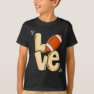 American Football Love Valentines Rugby Srts Pl  T-Shirt