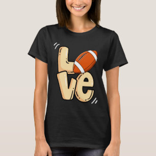American Football Love Valentines Rugby Srts Pl T-Shirt