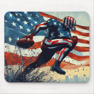 American football mouse pad