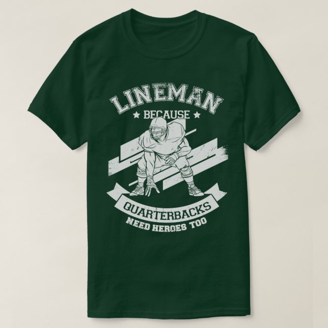 American Football Offensive Lineman Gift  T-Shirt (Design Front)