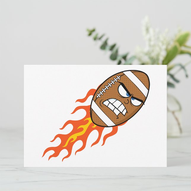 American Football On Fire Invitations (Creator Uploaded)