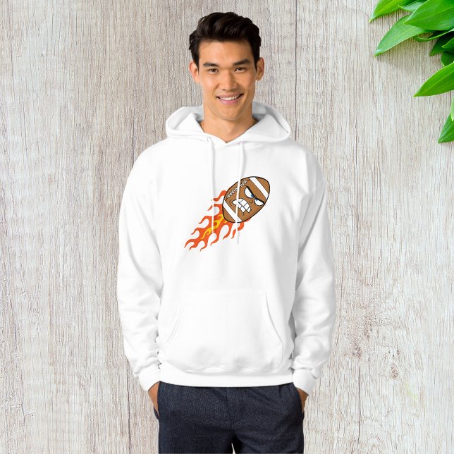 American Football On Fire Mens Hoodie (Creator Uploaded)
