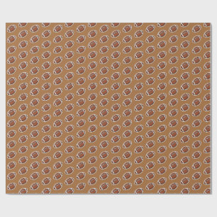 american football pattern wrapping paper
