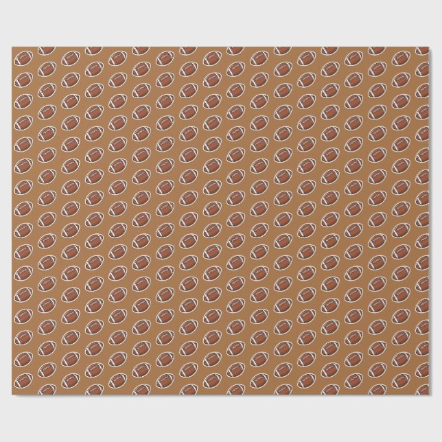 american football pattern wrapping paper (Flat)