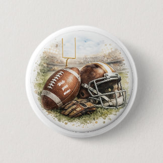 American Football Pin Button | Vintage Sports Fan