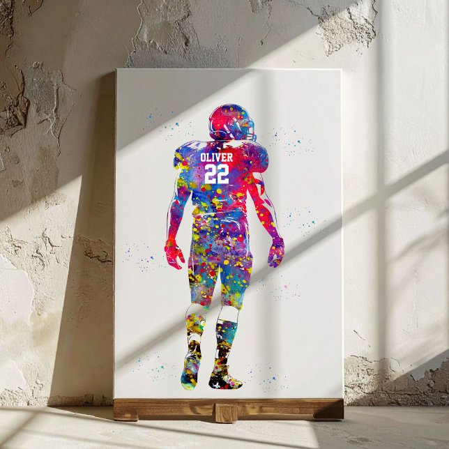American Football Player Canvas Print (Creator Uploaded)