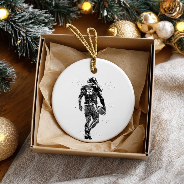 American Football Player Ceramic Tree Decoration (Creator Uploaded)