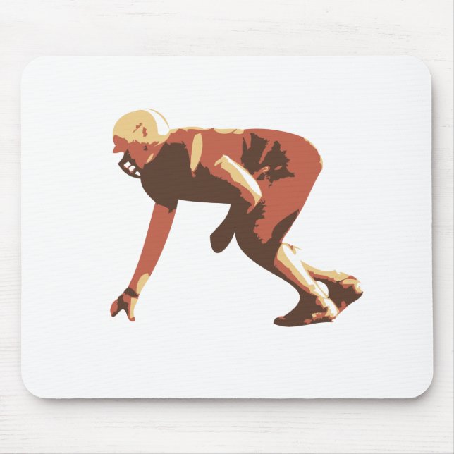 american football player mouse pad (Front)
