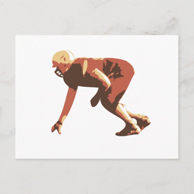 american football player postcard (Front)