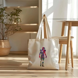American Football Player Tote Bag
