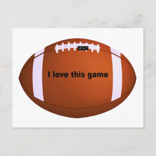 American football postcard