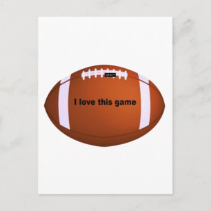 American football postcard