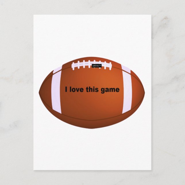American football postcard (Front)