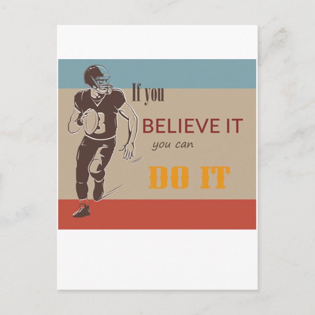 american football postcard (Front)