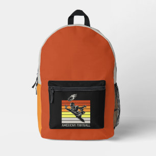 American Football Printed Backpack