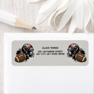 American Football Red & Black Baby Shower
