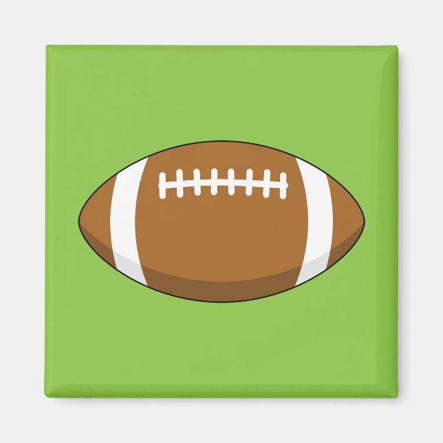 American Football Rugby Ball Magnet (Front)