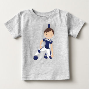 American Football, Rugby, Cute Boy, Brown Hair Baby T-Shirt