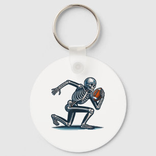 American Football Skeleton Boys Men Football Fan H Key Ring
