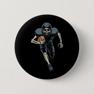 American Football Skeleton Halloween Halloween  6 Cm Round Badge