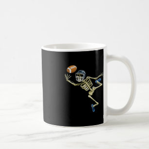 American Football Skeleton Halloween Men Boys Foot Coffee Mug