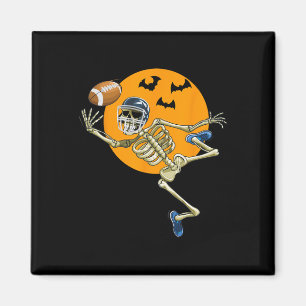 American Football Skeleton Halloween Men Boys Foot Magnet