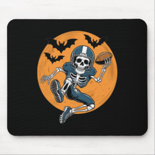 American Football Skeleton Halloween Sport Fantasy Mouse Pad