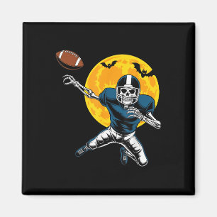 American Football Skeleton Halloween Women Kids Me Magnet