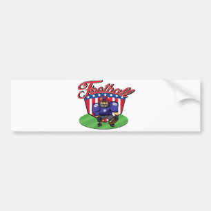 American Football Star Bumper Sticker