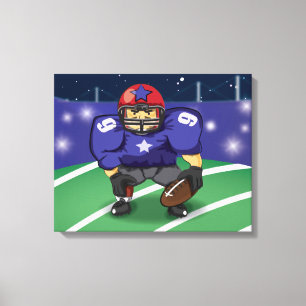 American Football Star Canvas Print