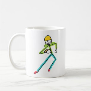 American Football Stickman Coffee Mug