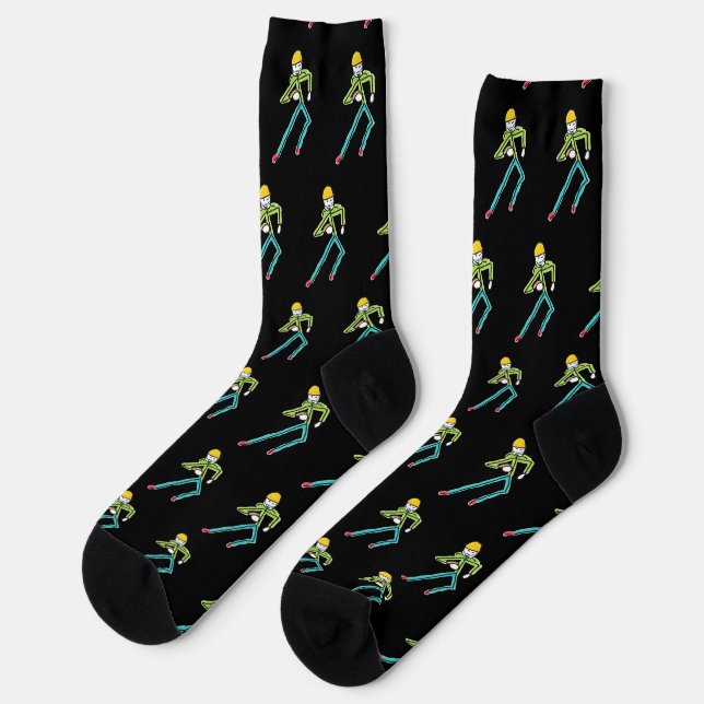 American Football Stickman Socks (Left)