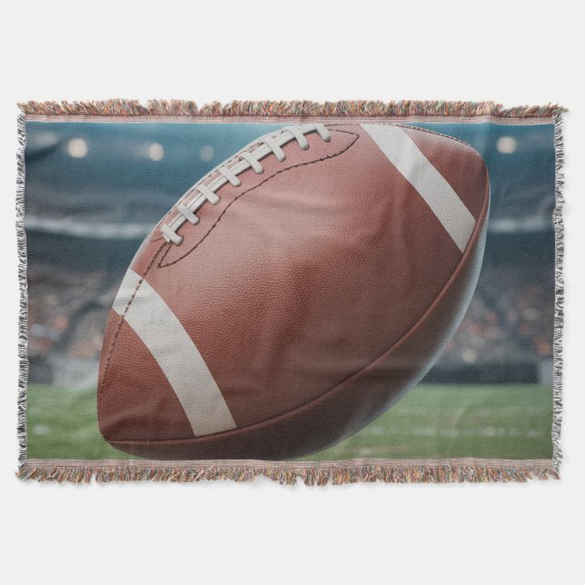 American Football Throw Blanket (Front)