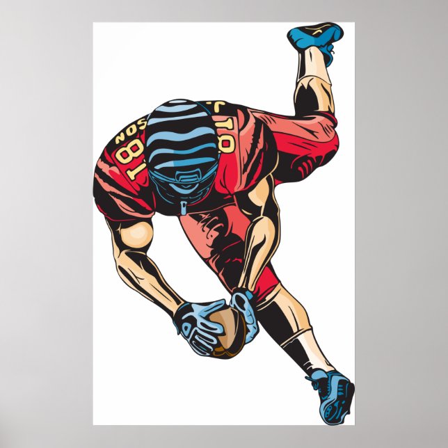 American Football Touchdown Poster (Front)