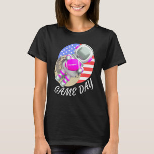 American Football Tshirt Game Day, USA flag astron