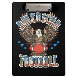 American Football USA Flag Clipboard