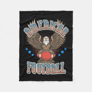 American Football USA Flag Fleece Blanket
