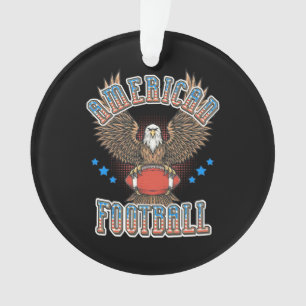 American Football USA Flag Ornament