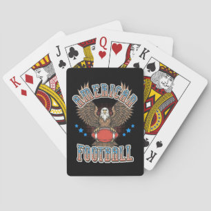 American Football USA Flag Playing Cards