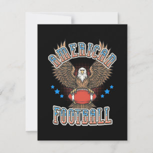 American Football USA Flag Thank You Card