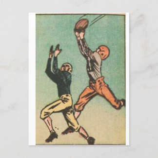 American Football Vintage comic cutout  Postcard