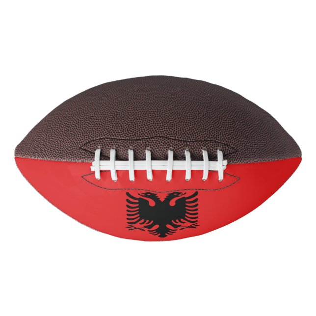 American football with flag of Albania (Front)
