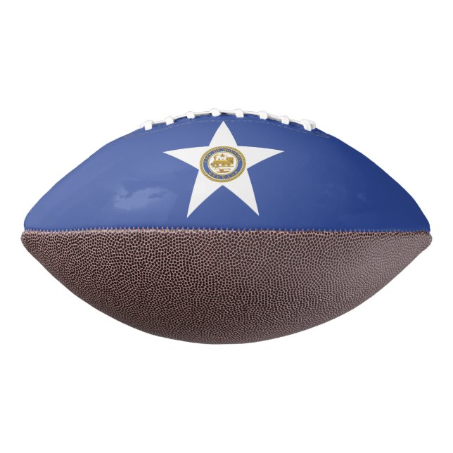 American football with flag of Houston (Rotated 270)